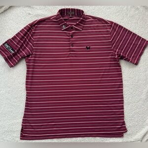 Peter Millar Scotty Cameron Polo Shirt Striped Summer Comfort Circle T Mens XL